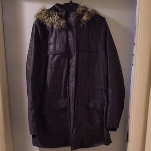 Express Faux Fur Lined Hooded Jacket